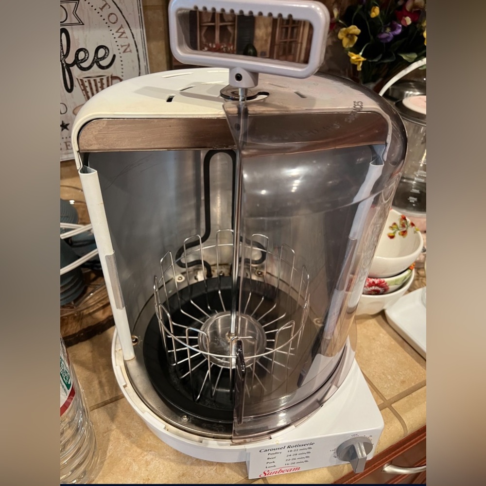 Sunbeam White Rotisserie Oven